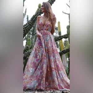 Kaoa maxi dress size small